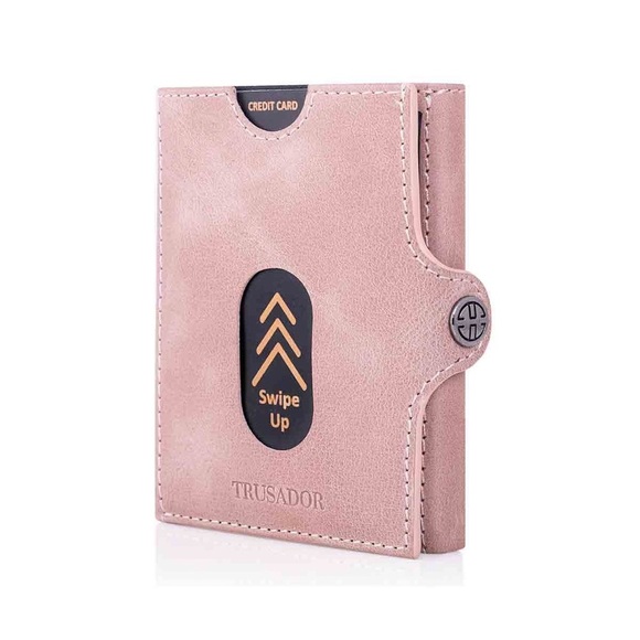 Trudador The Valencia Pink Leather Wallet - Picture 2 of 11